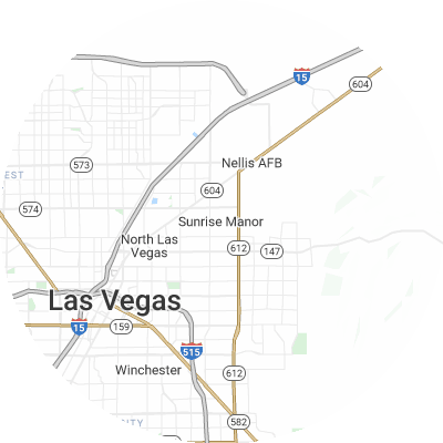 Best moving companies in Sunrise Manor, NV map