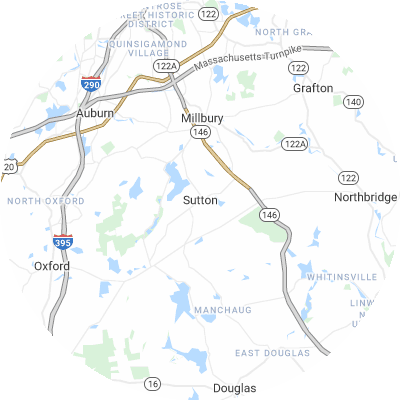 Best Electricians in Sutton, MA map