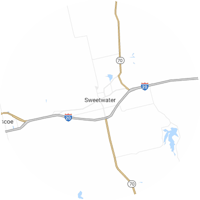 Best moving companies in Sweetwater, TX map