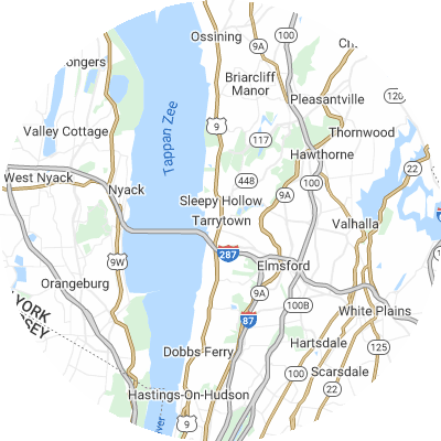 Best moving companies in Tarrytown, NY map