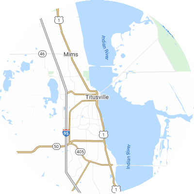 Best roofers in Titusville, FL map
