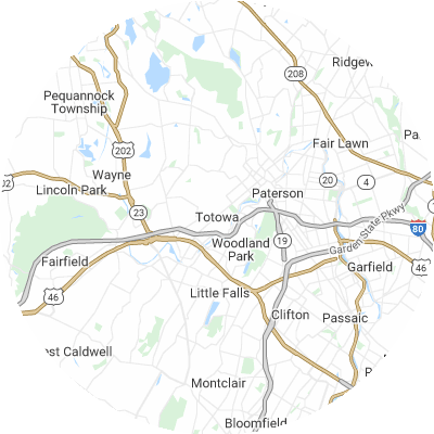 Best moving companies in Totowa, NJ map