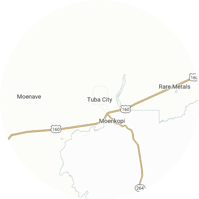 Best solar companies in Tuba City, AZ map