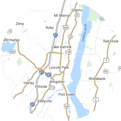 Best moving companies in Ulster, NY map
