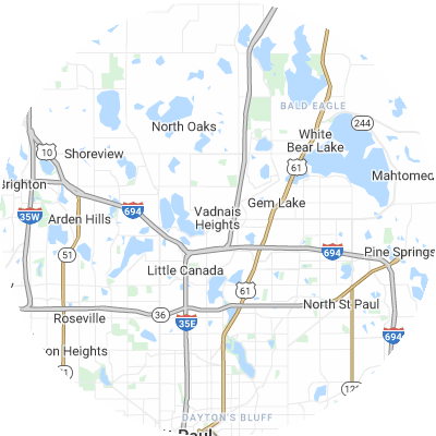 Best HVAC Companies in Vadnais Heights, MN map