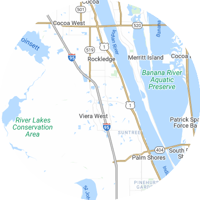 Best window replacement companies in Viera East, FL map