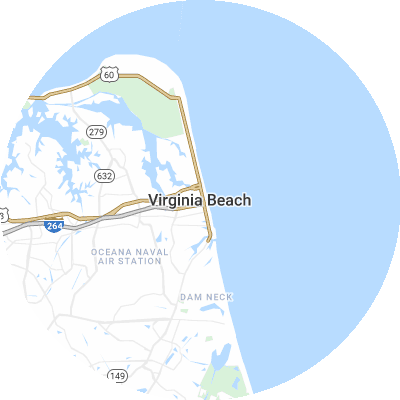 Best foundation companies in Virginia Beach, VA map