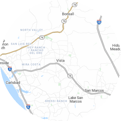 Best window companies in Vista, CA map