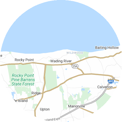 Best moving companies in Wading River, NY map