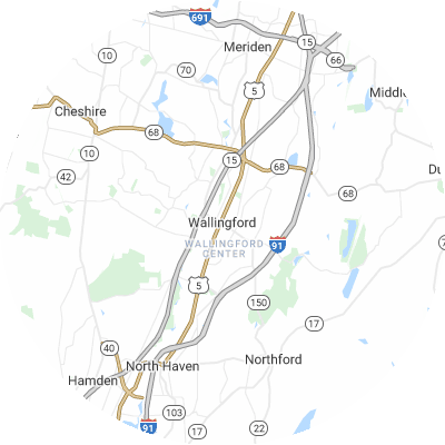 Best gutter cleaners in Wallingford, CT map