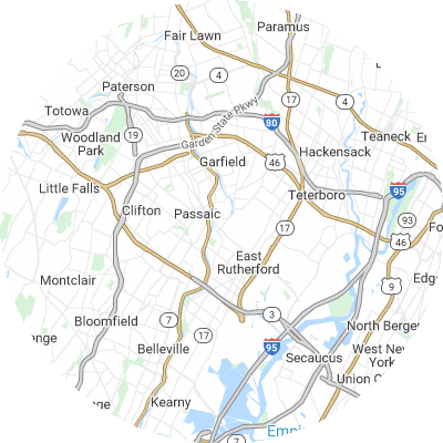 Best pest control companies in Wallington, NJ map