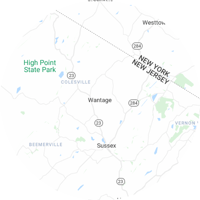 Best gutter guard companies in Wantage, NJ map