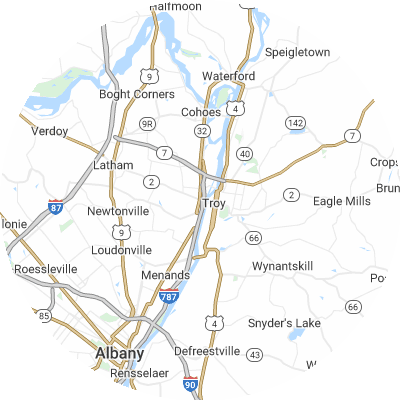Best pest control companies in Watervliet, NY map