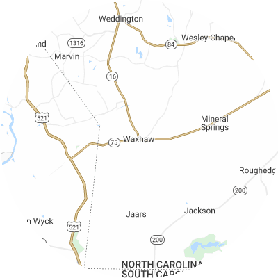 Best pest companies in Waxhaw, NC map