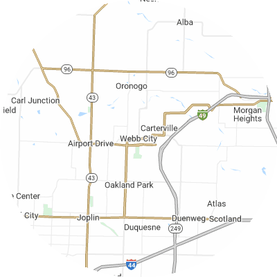 Best moving companies in Webb City, MO map