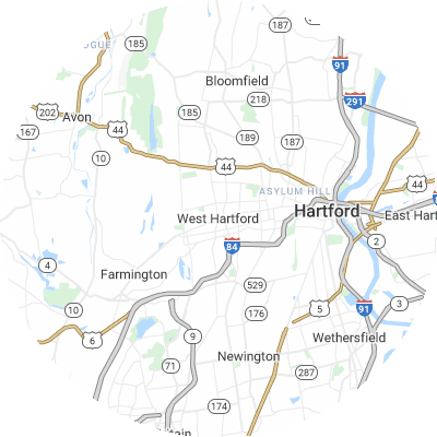 Best tree removal companies in West Hartford, CT map