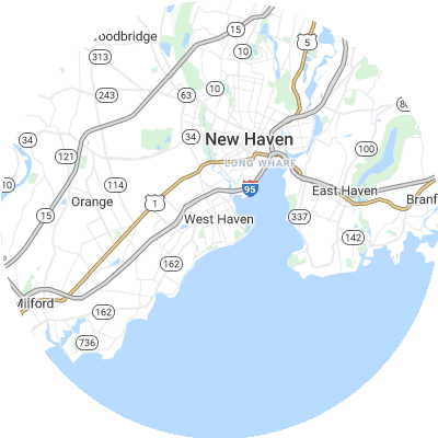 Best roofers in West Haven, CT map