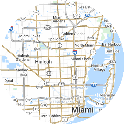 Best moving companies in West Little River, FL map
