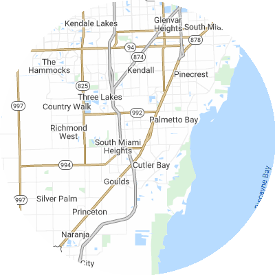 Best lawn companies in West Perrine, FL map