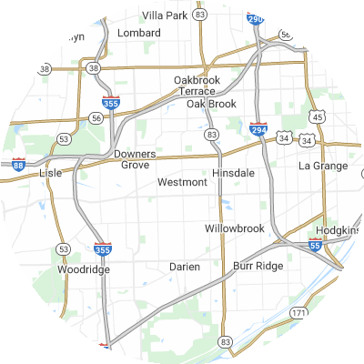 Best concrete companies in Westmont, IL map