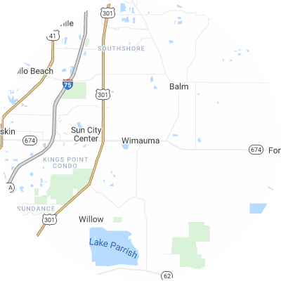 Best roofers in Wimauma, FL map