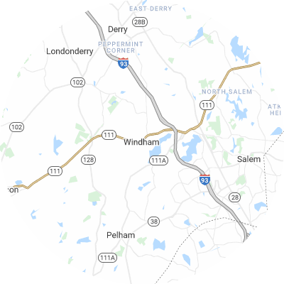 Best concrete companies in Windham, NH map