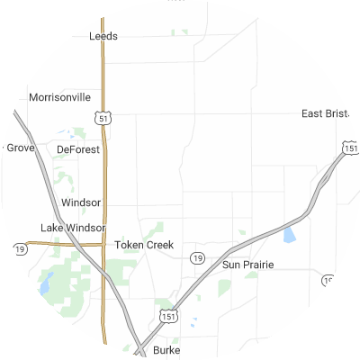 Best gutter cleaners in Windsor, WI map