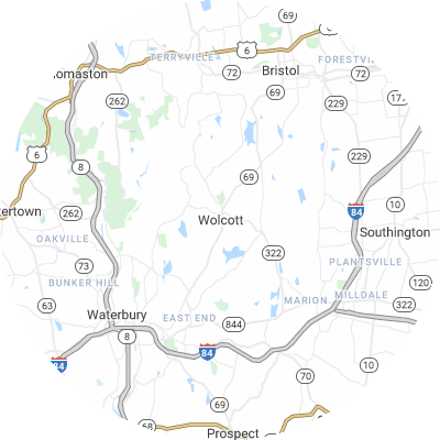 Best pest control companies in Wolcott, CT map