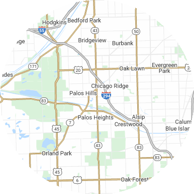 Best concrete companies in Worth, IL map