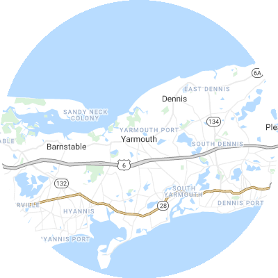 Best plumbers in Yarmouth, MA map