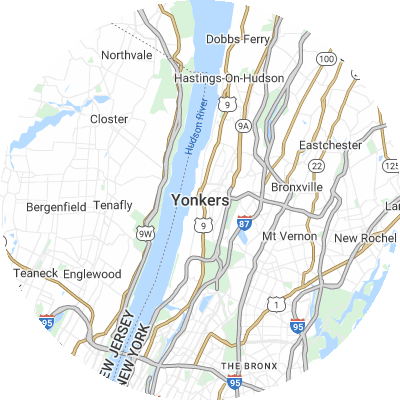 Best pest control companies in Yonkers, NY map